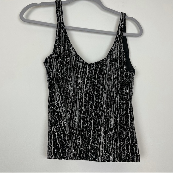 XScape Petites Glittery Sparkly  Cardigan Tank Holiday Set Size PL - Picture 3 of 8
